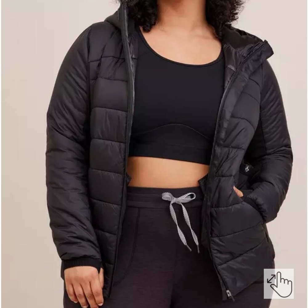 Torrid Black Active Puffer Jacket - image 2